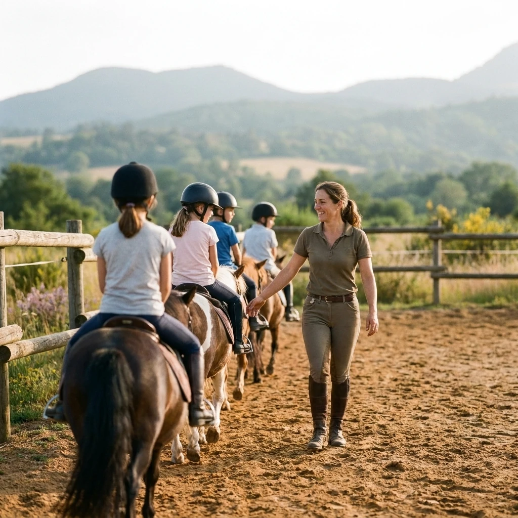 Cours de poney à Chanat-la-Mouteyre, Puy-de-Dôme
